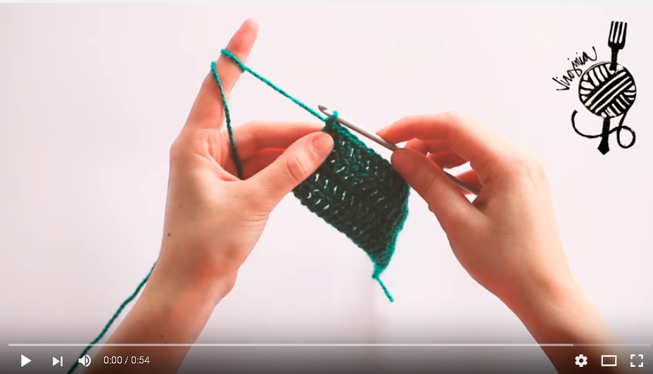 Cómo hacer el punto cangrejo o borde a crochet