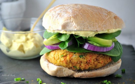 receta hamburguesa de garbanzo