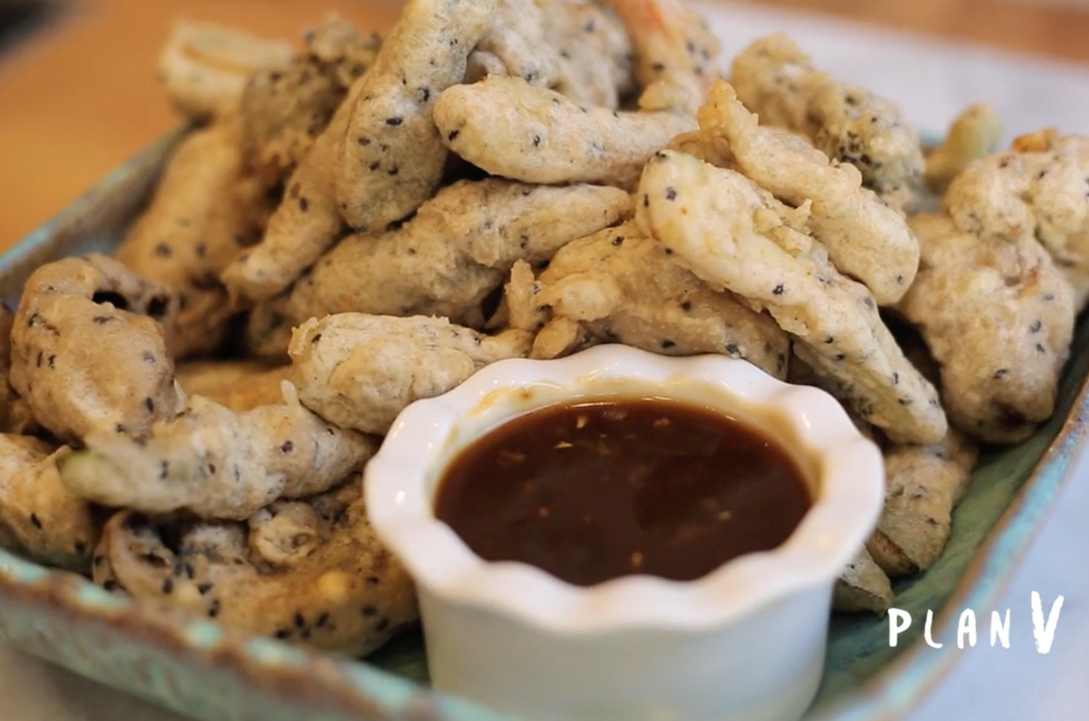 Tempura Spicy de Vegetales con Salsa Agridulce