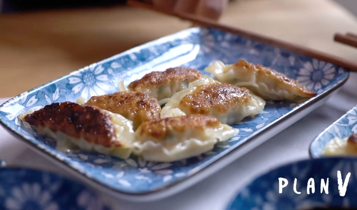 Gyozas de Camarón