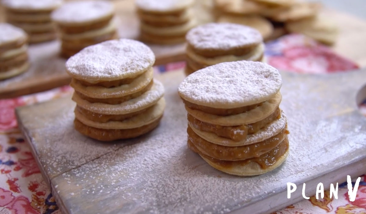 Mini rogel de manjar y pastelera